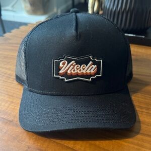 VISSLA Black Trucker Hat